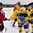 PLYMOUTH, MICHIGAN - April 1: Sweden's Johanna Fallman #5 shakes hands with Switzerland's Rachel Enzler #28 after a 2-1 win during preliminary round action at the 2017 IIHF Ice Hockey Women's World Championship. (Photo by Minas Panagiotakis/HHOF-IIHF Images)